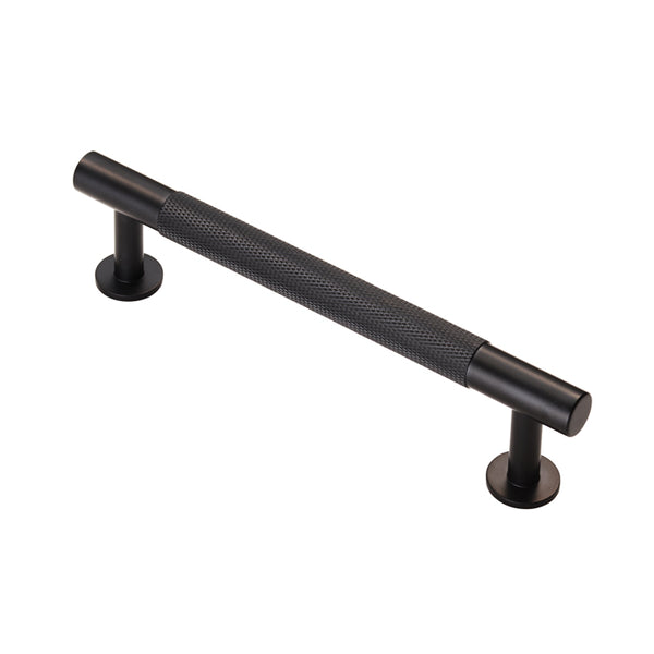 Carlisle Brass - FTD Knurled Pull Handle 128mm c/c - Matt Black - FTD700BMB - Choice Handles