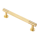 Carlisle Brass - FTD Knurled Pull Handle 160mm c/c - Satin Brass - FTD700CSB - Choice Handles