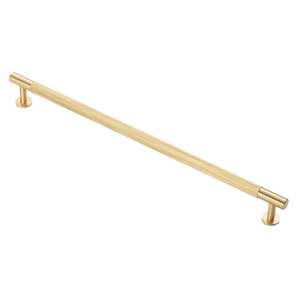 Carlisle Brass - FTD Knurled Pull Handle 320mm c/c - Satin Brass - FTD700HSB - Choice Handles