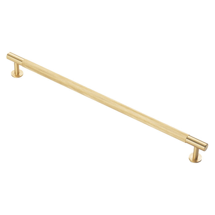 Carlisle Brass - FTD Knurled Pull Handle 320mm c/c - Satin Brass - FTD700HSB - Choice Handles