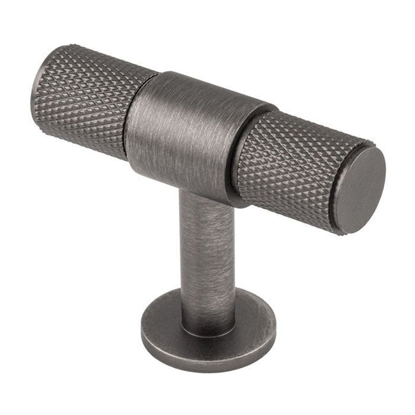 Carlisle Brass - Knurled T-bar Knob 50mm - Anthracite - FTD701ANT - Choice Handles