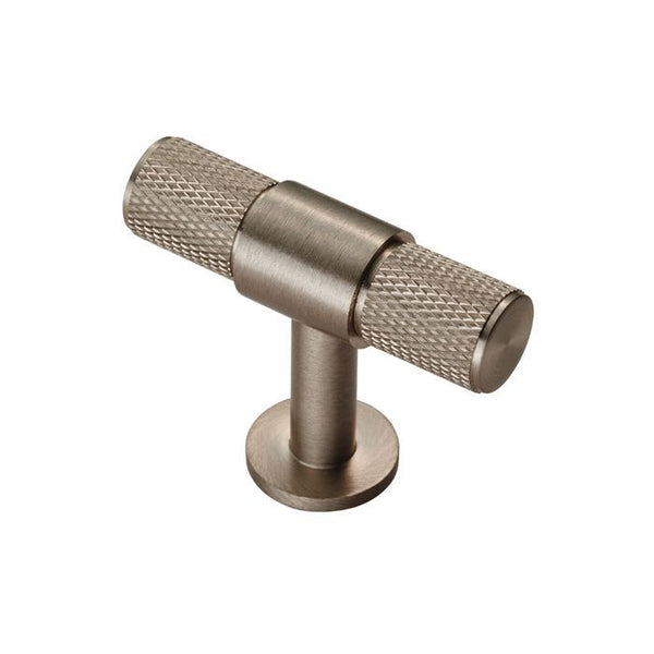 Carlisle Brass - Knurled T-bar Knob 50mm - Satin Nickel - FTD701SN - Choice Handles