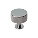 Carlisle Brass - Knurled Radio Knob 35mm - Polished Chrome - FTD703CP - Choice Handles