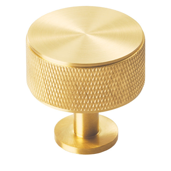 Carlisle Brass - Knurled Radio Knob 35mm - Satin Brass - FTD703SB - Choice Handles