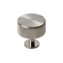 Carlisle Brass - Knurled Radio Knob 35mm - Satin Nickel - FTD703SN - Choice Handles