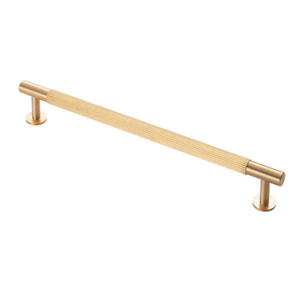 Carlisle Brass - Lines Pull Handle 224mm c/c - Satin Brass - FTD710ESB - Choice Handles