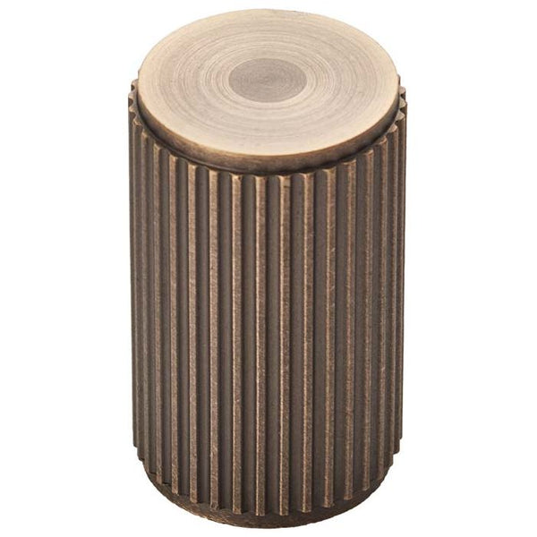 Carlisle Brass - Lines Knob 30mm - Antique Brass - FTD712AB - Choice Handles