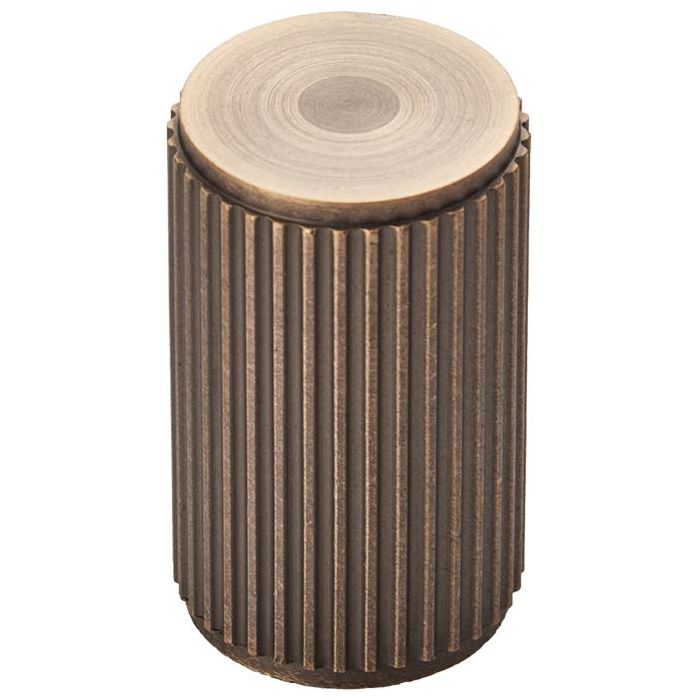 Carlisle Brass - Lines Knob 30mm - Antique Brass - FTD712AB - Choice Handles