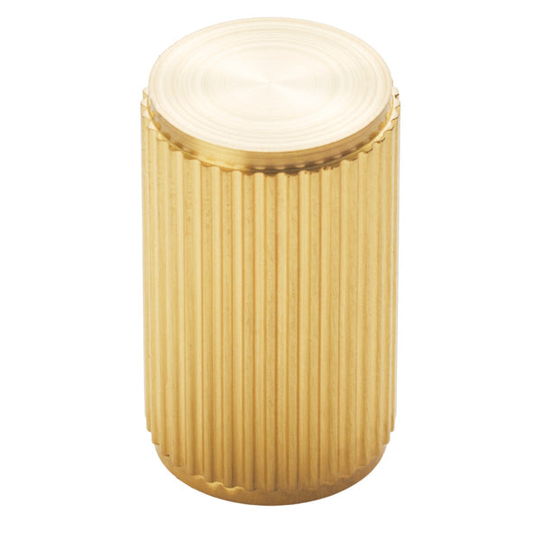 Carlisle Brass - Lines Knob 30mm - Satin Brass - FTD712SB - Choice Handles