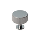 Carlisle Brass - Lines Radio Knob Antique Brass 35mm - Polished Chrome - FTD713CP - Choice Handles