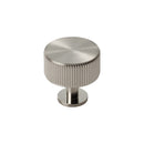 Carlisle Brass - Lines Radio Knob Antique Brass 35mm - Satin Nickel - FTD713SN - Choice Handles