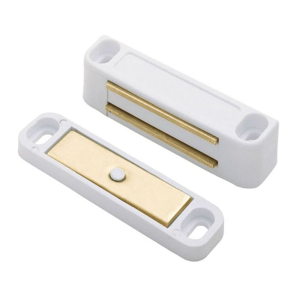 Carlisle Brass - Ftd Nylon Magnetic Catch (4.5Kg Pull) 56 X 14 X 14mm - Nylon White - FTD835BNWH