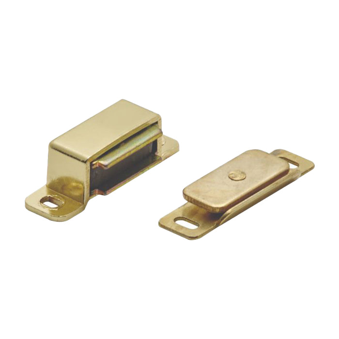 Carlisle Brass - 46 X 15 X 14mm - Steel Magnetic Catch - 3.5Kg Pull - Electro Brassed - FTD850EB - Choice Handles