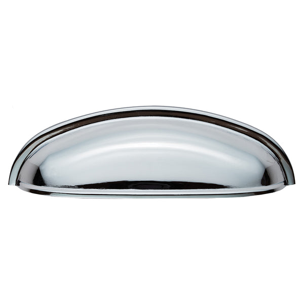 Modern Shaker Cup Pull 96mm - Polished Chrome - FTD559CP - Choice Handles
