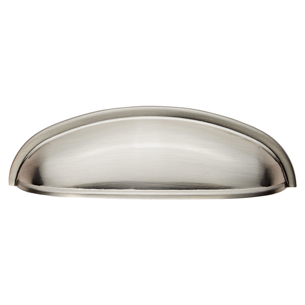 Modern Shaker Cup Pull 96mm - Satin Nickel - FTD559SN - Choice Handles