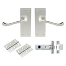 Carlisle Brass - Contract Victorian Scroll Latch Pack - Satin Nickel - GK002SN/INTB - Choice Handles