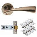 Carlisle Brass - Sintra Lever on Rose Latch Pack - Satin Nickel - GK007SN/INTB - Choice Handles