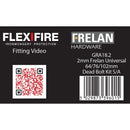 Intumescent Kits for 64,76 & 102mm HD Deadbolts 2mm 60 Minute - GRA18.2 - Choice Handles