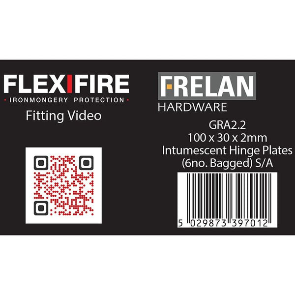 Intumescent Kits for 102mm Square Hinges Pack of Six 2mm 60 minute - GRA2.2 - Choice Handles