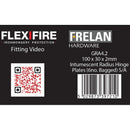 Intumescent Kits for 102mm Radiused Hinges Pack of Six 2mm 60 Minute - GRA4.2 - Choice Handles