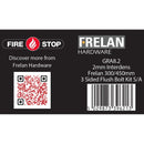 Kit for 300 & 450mm flushbolts 2mm 60 Minute - GRA8.2 - Choice Handles