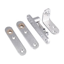 Eurospec - Thrust Bearing Standard Pivot Set C/W Screws - Radius - Satin Stainless Steel - H2N1900SSS/R - Choice Handles