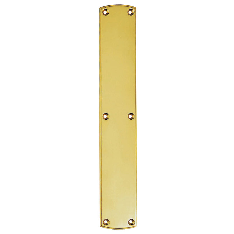 Carlisle Brass - Push Plate 457mm X 76mm - Polished Brass - PF102