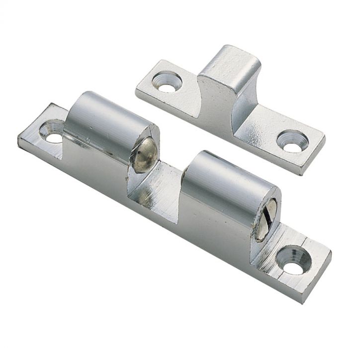Carlisle Brass - Ftd Double Ball Catch 50 X 9.3mm - Satin Chrome - FTD815BSC