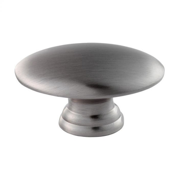 Carlisle Brass - Oval Knob 35mm - Satin Nickel - FTD255ASN - Choice Handles