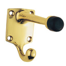 Carlisle Brass - Hat and Coat Hook with Rubber Buffer - Polished Brass - AA38 - Choice Handles