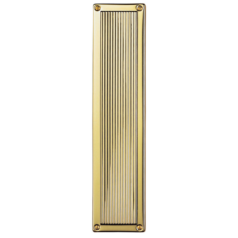 Carlisle Brass - Queen Anne - Finger Plate 305mm X 70mm - Polished Brass - M1002