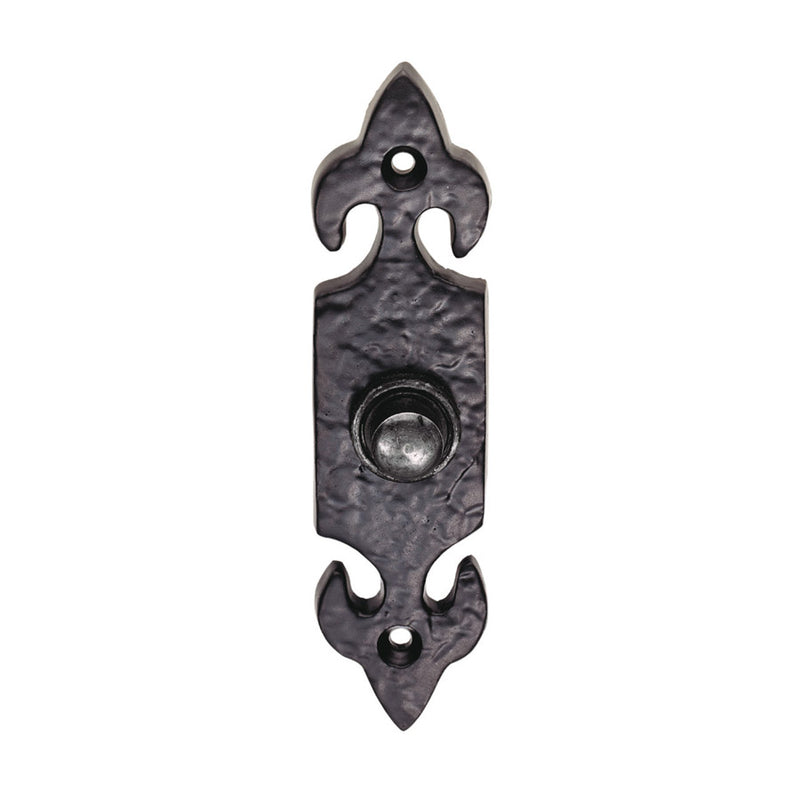 Carlisle Brass - Fleur de lys' Bell Push - Black Antique - LF5534 - Choice Handles