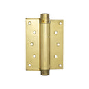 Frelan - 125mm Single Action Springe Hinge (Pair) - Polished Brass - HB3003-5PB - Choice Handles