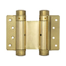Frelan - 75mm Double Action Spring Hinge (Pair) - Polished Brass - HB3005-3PB - Choice Handles