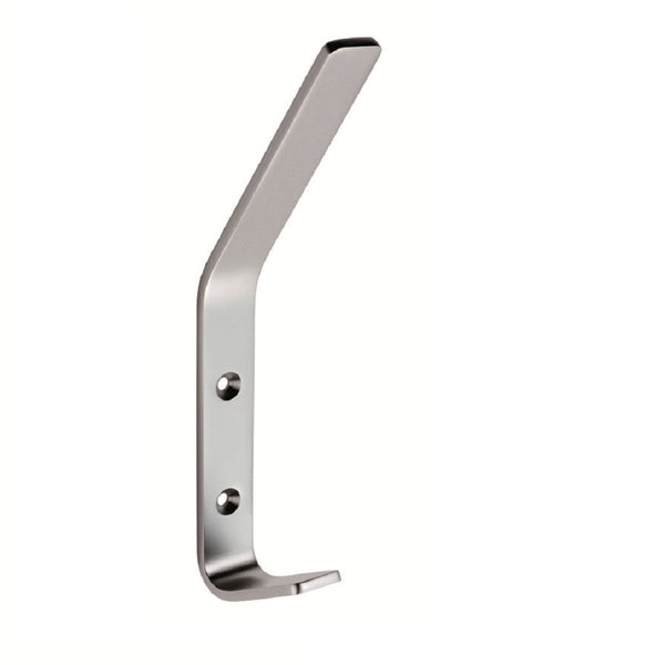 Eurospec - Aluminum Flat Hat and Coat Hook - Satin Anodised Aluminium - HCH9013SAA - Choice Handles