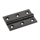 Carlisle Brass - 76mm x 50mm x 2.5mm -Double Phosphor Bronze Washered Butt Hinge - Matt Black - HDPBW21MB - (Pair) - Choice Handles