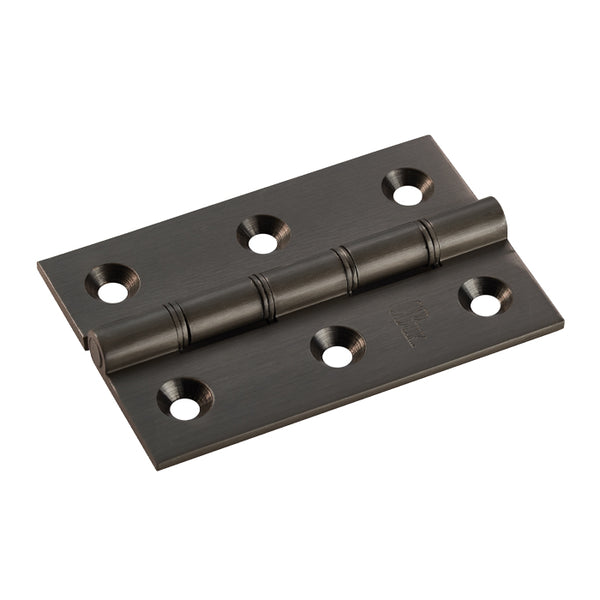 Carlisle Brass - 76mm x 50mm x 2.5mm -Double Phosphor Bronze Washered Butt Hinge - Matt Bronze - HDPBW21MBRZ - (Pair) - Choice Handles