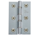Carlisle Brass - 76mm Double Stainless Steel Washered Brass Butt Hinge - Satin Chrome - HDSSW2SC - (Pair) - Choice Handles