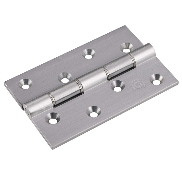 Carlisle Brass - 102mm Double Stainless Steel Washered Brass Butt Hinge - Satin Chrome - HDSSW5SC - (Pair) - Choice Handles
