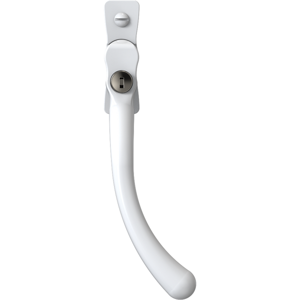 Mila - Heritage Pear Drop Casement Handle White Right hand - CB700602