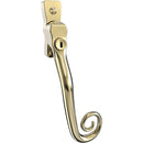 Mila - Heritage Monkey Tail Casement Handle Polished Gold Right hand - CB700162 - Choice Handles