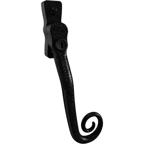 Mila - Heritage Monkey Tail Casement Handle Heritage Black Right hand - CB700012