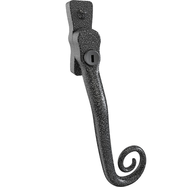 Mila - Heritage Monkey Tail Casement Handle Heritage Pewter Left hand - CB700043