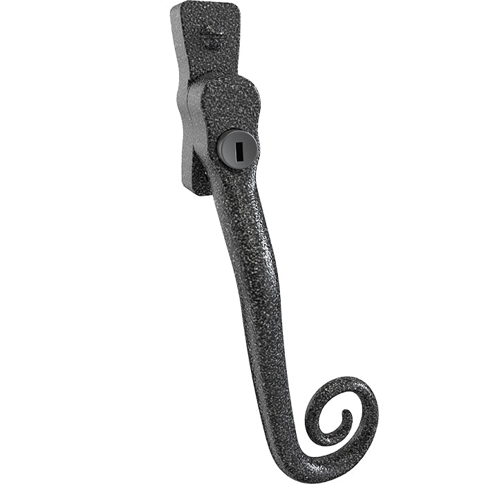 Mila - Heritage Monkey Tail Casement Handle Heritage Pewter Left hand - CB700043