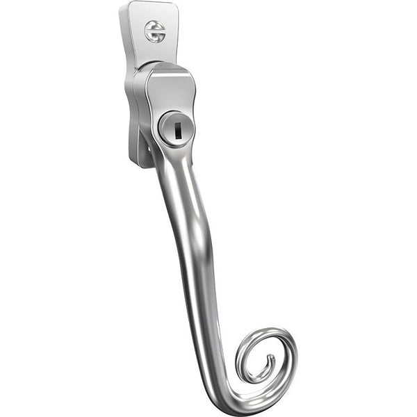 Mila - Heritage Monkey Tail Casement Handle Smooth Satin - CB700192