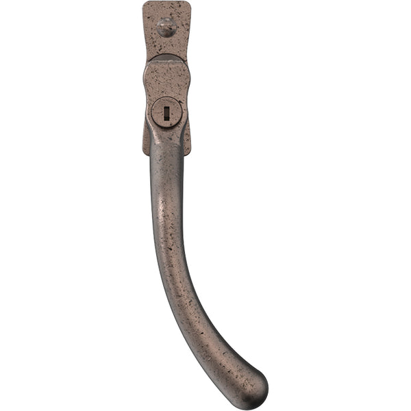 Mila - Heritage Pear Drop Casement Handle Pewter Patina Left hand - CB700723