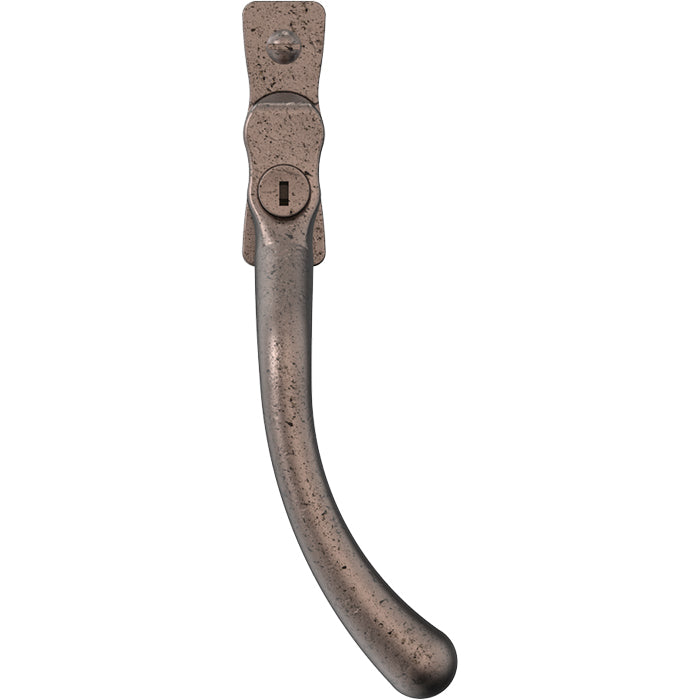Mila - Heritage Pear Drop Casement Handle Pewter Patina Left hand - CB700723