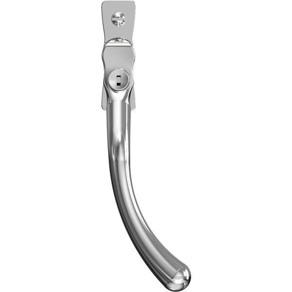 Mila - Heritage Pear Drop Casement Handle Polished Chrome Left hand - CB700633