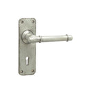Frelan - Belfry Suite Door Handle on Lockplate Pewter -HF100 - Choice Handles