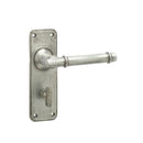 Frelan - Belfry Suite Door Handle on Bathroom Plate Pewter - HF100B - Choice Handles